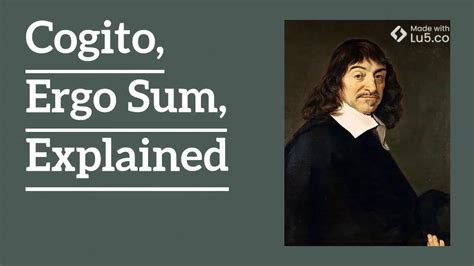 Cogito Ergo Sum Explained