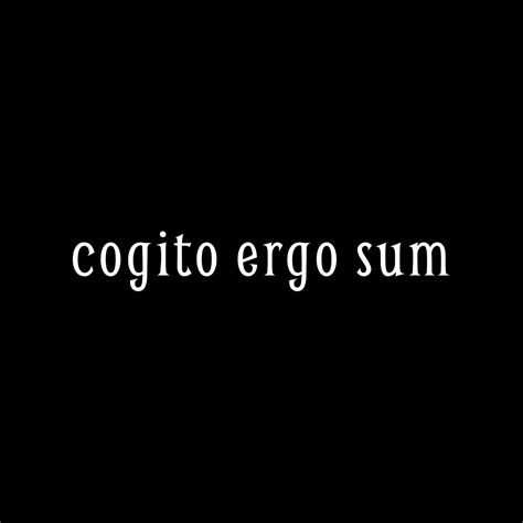 Cogito Ergo Sum Translate