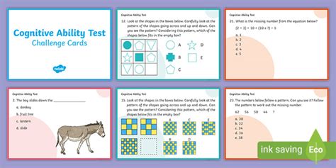 cognitive abilities test sample year4