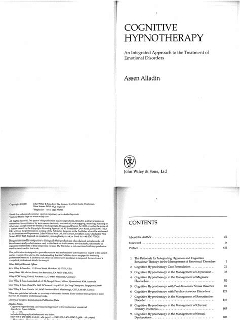 cognitive hypnotherapy an integrated approach to t