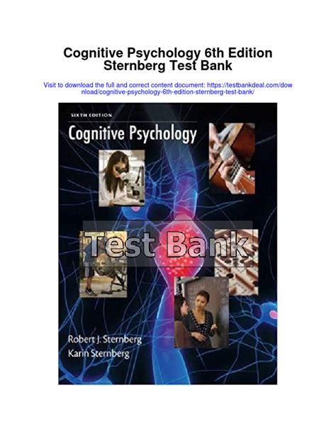 Read Online Cognitive Psychology Sternberg 6Th Edition Pdf 