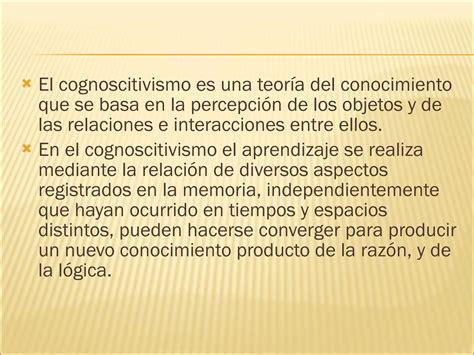 Cognoscitivismo Que Es