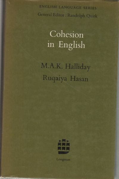 Read Online Cohesion In English Mak Halliday 