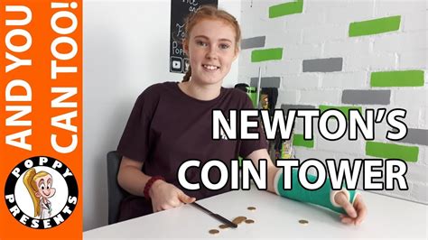 Coin Tower Experiment Science Experiment With Coins - Science Experiment With Coins