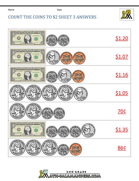 Coin Worksheets For 2nd Grade Argoprep Using Coins Worksheet 2nd Grade - Using Coins Worksheet 2nd Grade
