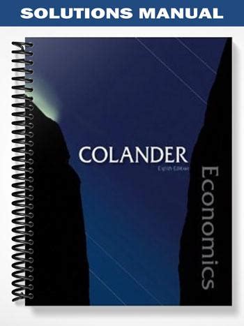 Full Download Colander Economics 8Th Edition 