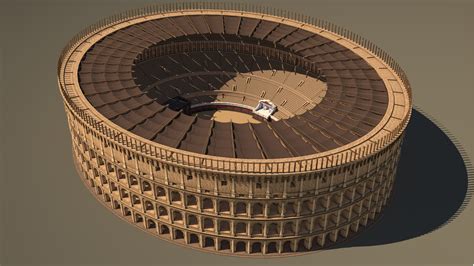 Colisée Reconstitution 3d   Rome Colosseum Built 3d Model By 3dcreation Lyon - Colisée Reconstitution 3d