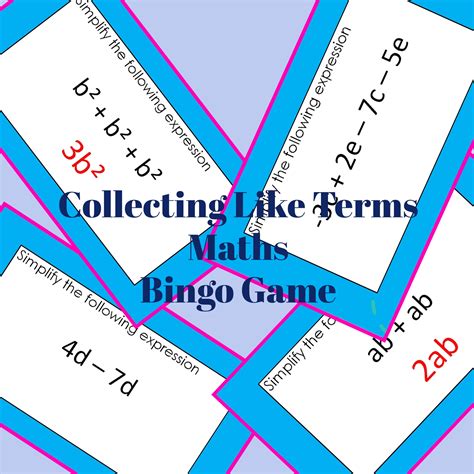 Collecting Like Terms Qqi Bingo Collecting Like Terms Activity - Collecting Like Terms Activity