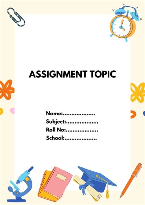 College Assignment Front Page