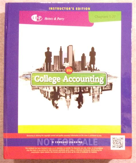 Read College Accounting 21E Working Papers 