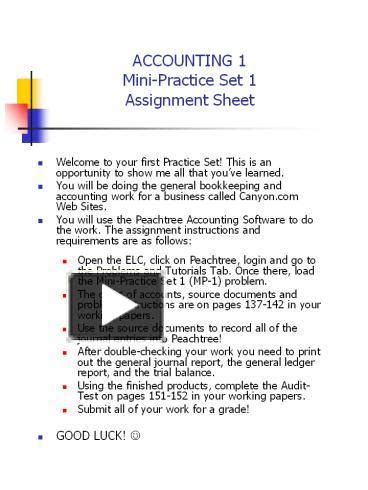 Download College Accounting Mini Practice Set 1 Answers 