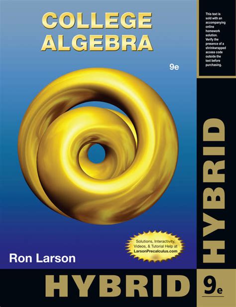 Full Download College Algebra 9Th Edition Larson 