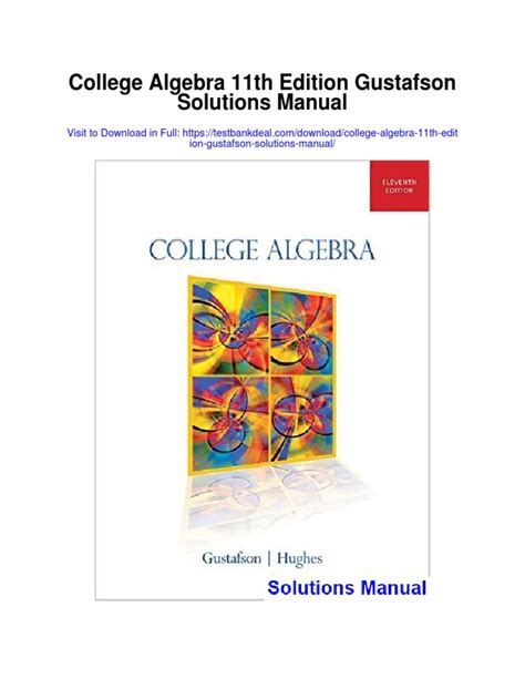 Read Online College Algebra Gustafson 11Th Edition Pdf 