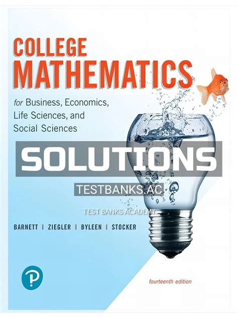 Download College Mathematics Barnett Solutions 