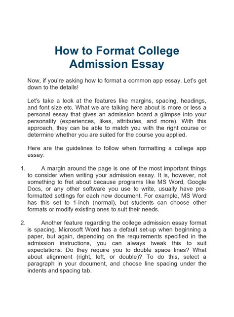 Download College Paper Format Sample 
