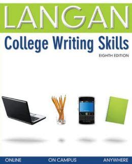 Read College Writing Skills John Langan 8Th Edition 
