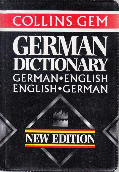 Collins German Dictionary Collins Gem Idioma Ingl