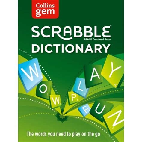 collins scrabble dictionary gem edition the words to