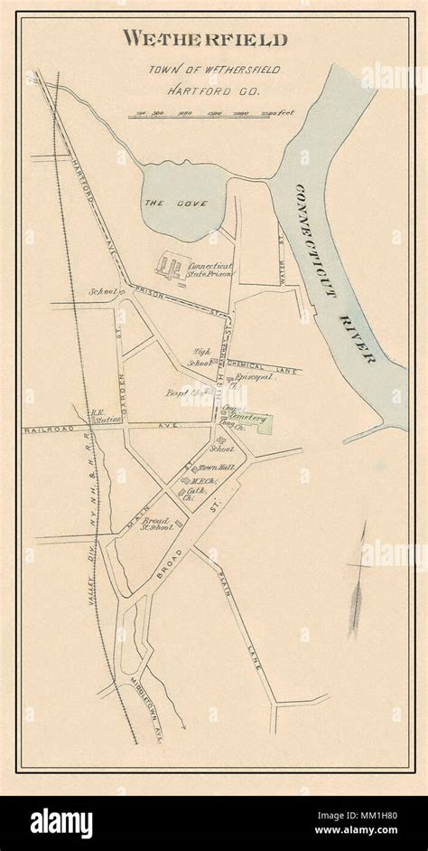 Colonial Wethersfield Map