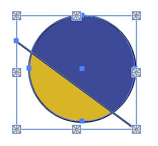 color - Illustrator: how to fill space between 2 shapes