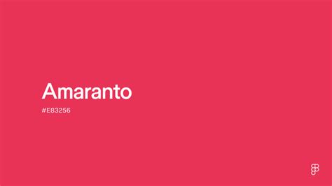 color amaranto
