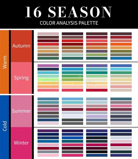 color analysis palettes