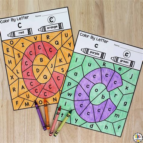 Color By Letter C Preschool Worksheets For Learning Preschool Worksheet  Letter C - Preschool Worksheet, Letter C