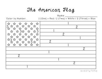 Color By Number American Flag Free Printable Simply American Flag Color By Number - American Flag Color By Number