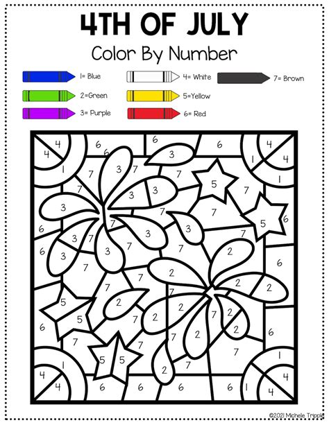 Color By Number July Free Printable Coloring Pages Color By Number 4th Of July - Color By Number 4th Of July