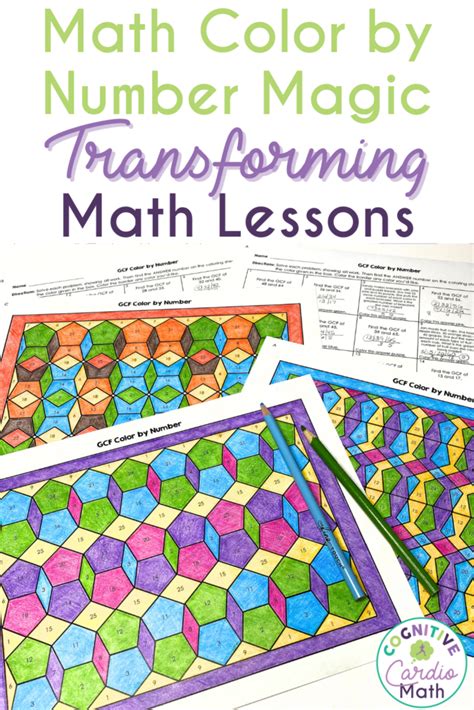 Color By Number Magic Transforming Math Lessons Cognitive Color Math Activities - Color Math Activities