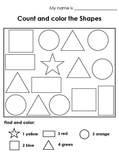 Color By Number Shapes Circle Triangle Square Rectangle Circle Color By Number - Circle Color By Number