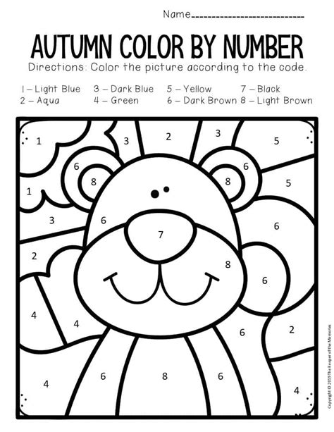 Color By Number Worksheets The Keeper Of The Identify Colors Worksheet - Identify Colors Worksheet