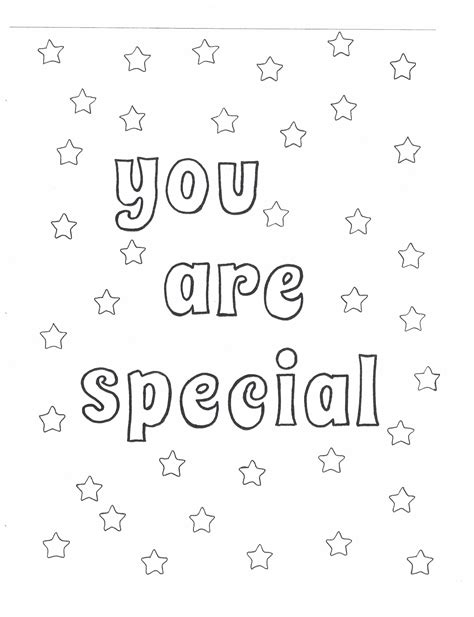 Color Catalog I Am Special Coloring Pages - I Am Special Coloring Pages