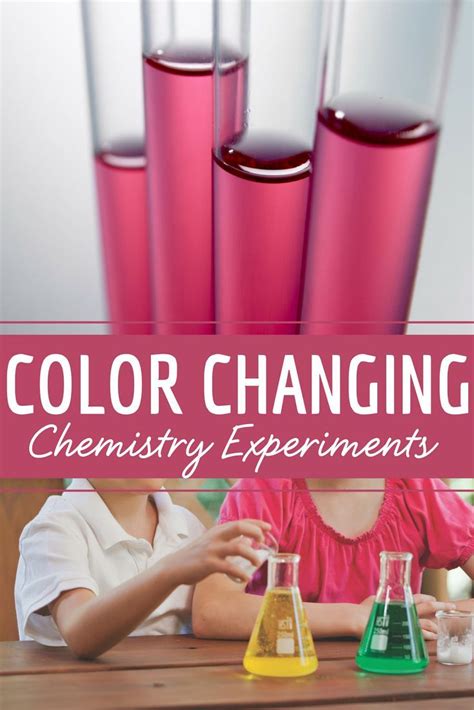 Color Change Chemical Reaction Experiments Hst Home Science Color Changing Science Experiment - Color Changing Science Experiment