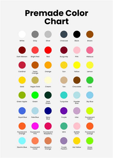color chart
