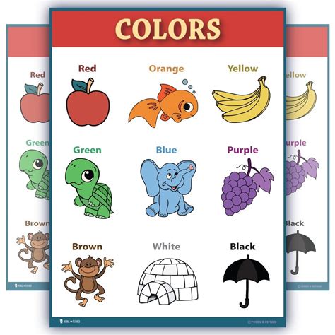 Color Charts For Toddlers And Preschoolers Free Printable Color Chart For Kids - Color Chart For Kids