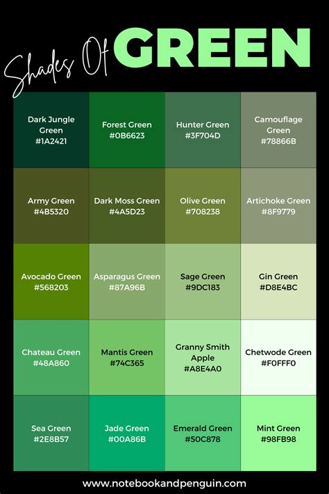 color code for green