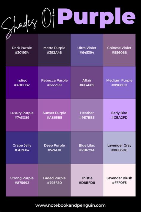 color code for purple