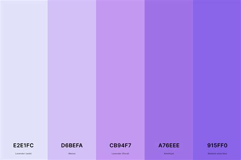 color code lavender