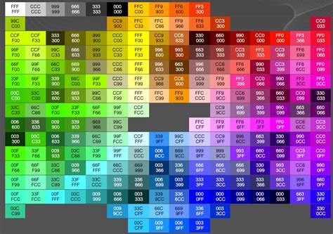 color codes hex