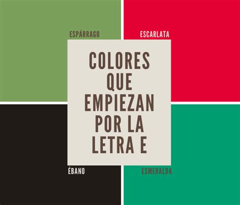 color con e