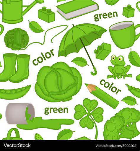 Color Green Objects Kids Royalty Free Images Shutterstock Green Objects For Preschool - Green Objects For Preschool
