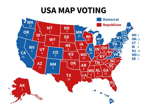 Color In Electoral Map   Off The Wall Red Blue Amp Purple The - Color In Electoral Map