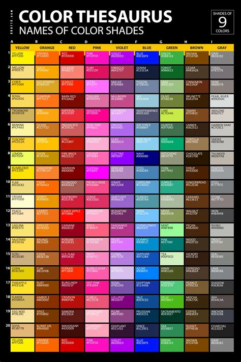 color list