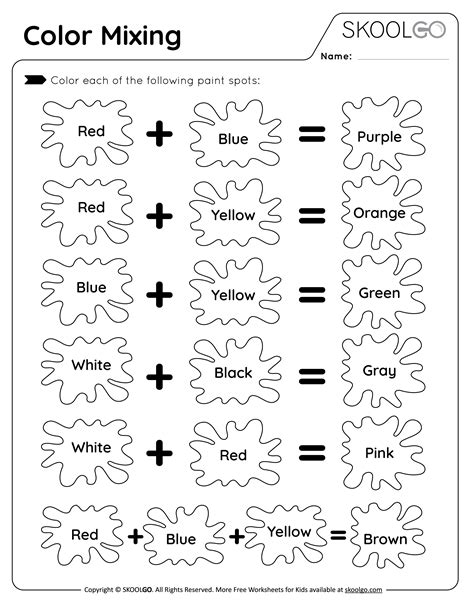 Color Mixing Worksheet 1st Grade   Add And Color By Number Worksheets Mreichert Kids - Color Mixing Worksheet 1st Grade