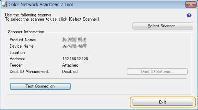 color network scangear 2 and color network scangear 2 tool cannot run at the same time