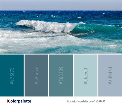 color of ocean water Color Palette Ideas