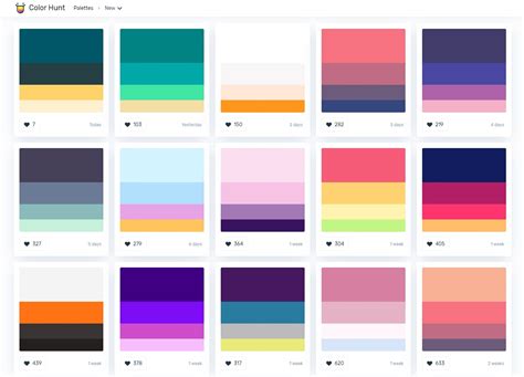 Color Palettes For Designers And Artists Color Hunt Warna - Warna