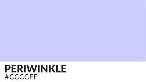 color periwinkle