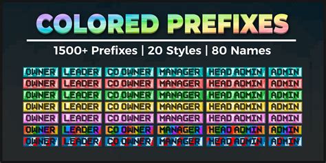 Color Prefixes